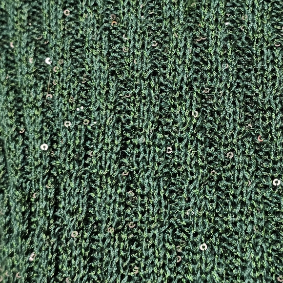 Apt. 9 Knight Green Step Hem Sequin Tunic Size Large - Picture 2 of 9